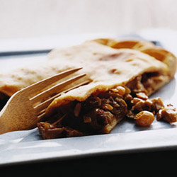 Chicken Empanada with Chorizo, Raisins...