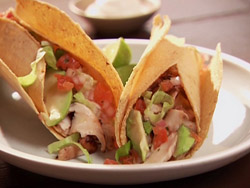 Fish Tacos with Avocado Salsa